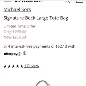 Michael Kors large tote Bag